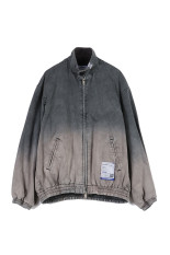 【in・stru(men-tal).】WS COTTON HERRINGBONE SUNFADED JACKET-BLACK(I17BL251)