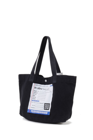 【in・stru(men-tal).】COTTON CANVAS TOTE BAG MINI-BLACK(I17BG702)