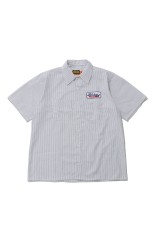 PCP WAPPEN WORK SHIRT / D.NAVY STRIPE