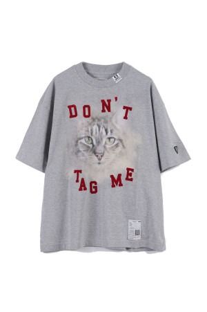 CAT PRINTED TEE - GRAY (K17TS853)