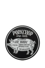 PORKCHOP CIRCLE STICKER / BLACK x WHITE