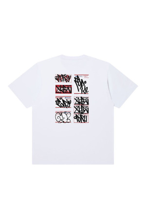 TORU LABEL TEE/WHITE(BEPSS26EI18)