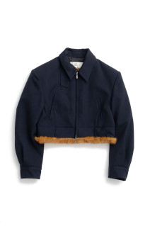 Fur Lining Blouson -NAVY(31262135601)
