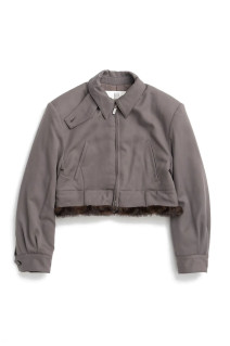 Fur Lining Blouson -GRAY(31262135601)