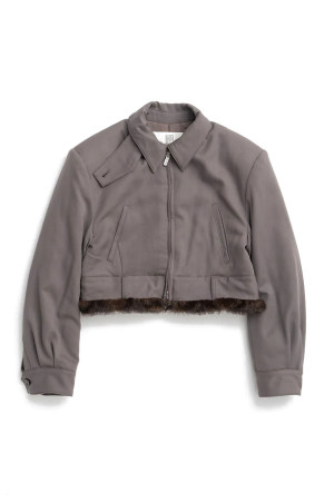 Fur Lining Blouson -GRAY(31262135601)