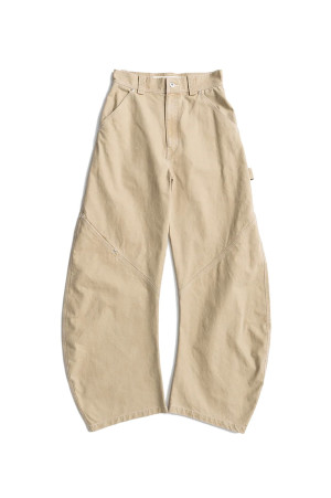 Barrel Leg Painter Pants -BEIGE(31262466106)
