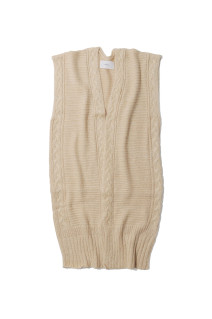 Mohair Cable Vest -CREAM (12020543)