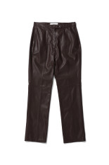 Ecoleather Pants -DARK BROWN (12020716)