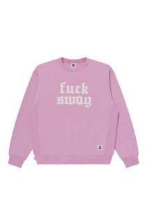 FUCK SWAG CREW SWEAT - PINK（BEPFW26CS07）