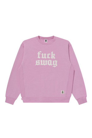 FUCK SWAG CREW SWEAT - PINK（BEPFW26CS07）