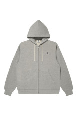 SMALL OG LABEL KOBE TERRY ZIP HOODIE - HEATHER GRAY（BEPFW26CS08）