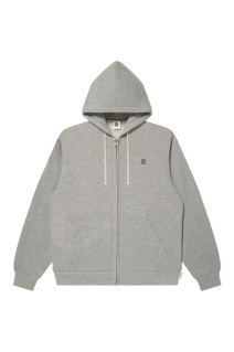 SMALL OG LABEL KOBE TERRY ZIP HOODIE - HEATHER GRAY（BEPFW26CS08）