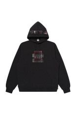 PLAID FLANNEL OG LABEL HWC HOODIE - BLACK（BEPFW26CS11）