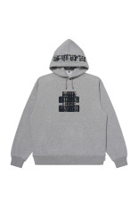 PLAID FLANNEL OG LABEL HWC HOODIE - HEATHER GRAY（BEPFW26CS11）