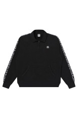 KANJI TAPED HEAVYWEIGHT HALF ZIP SWEAT - BLACK（BEPFW26CS20）