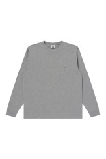 SMALL OG LABEL HEAVYWEIGHT L/S TEE - HEATHER GRAY（BEPFW26LT14）