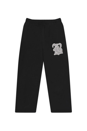 BIG B PATCH BAGGY SWEAT PANTS - BLACK（BEPFW26PA14）