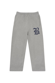 BIG B PATCH BAGGY SWEAT PANTS - HEATHER GRAY（BEPFW26PA14）