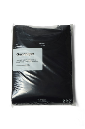 2-Pack Crew Neck Tee - BLACK (GU264-70001B)