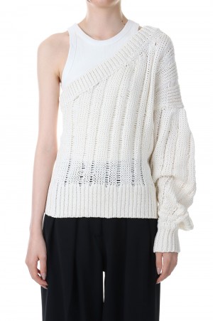 ONE SHOULDER KNIT PO (18SMSNI66)