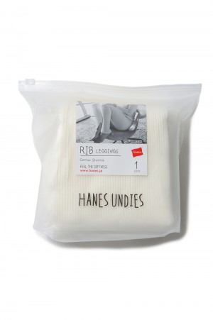 １P Undies Rib Leggings-OFF WHITE (HW9-Q521)