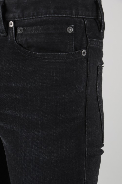 stretch slim tapered knee slit 6 pocket jean. (smd.0003